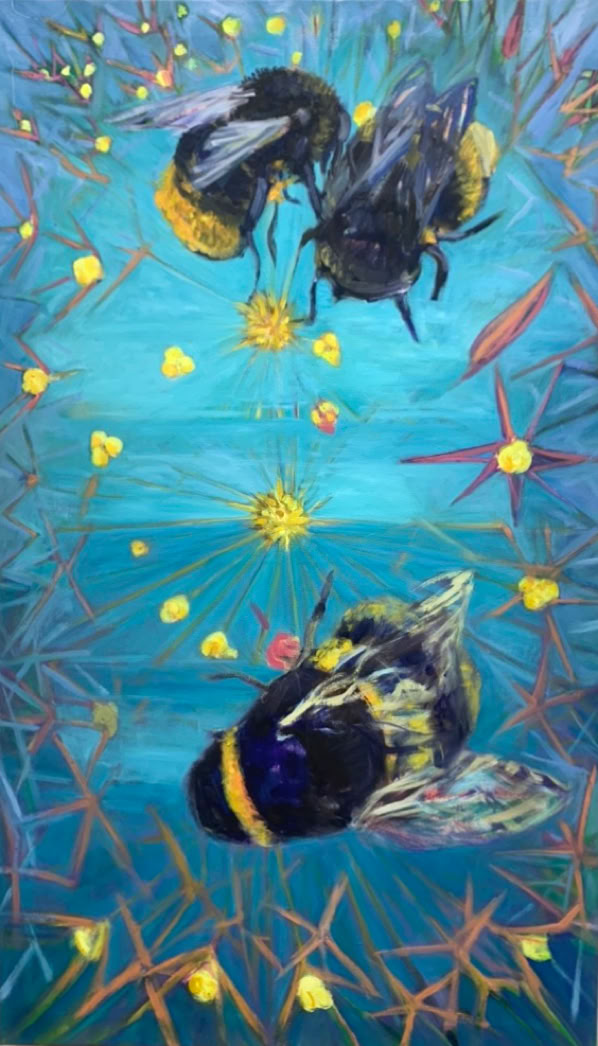 Bumble Boos, Hummeln, Allium, Universum Garten